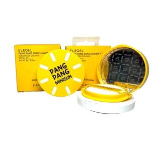 K-Beauty ELROEL Pang Pang Cushion Mini Sun SPF50+ UV PA++++ BUNDLE of 2 Exp 2027